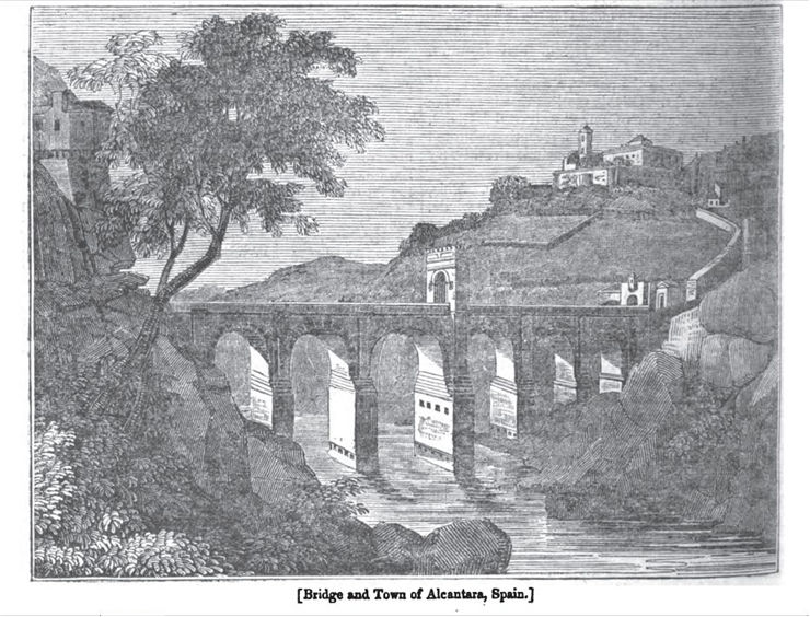 Alcantara Bridge  In The Penny Magazine 1935
